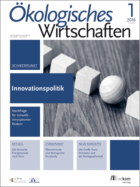 					Ansehen Bd. 31 Nr. 1 (2016): Innovationspolitik
				