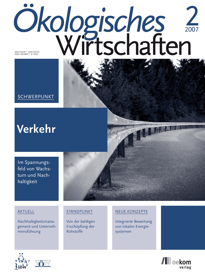 					Ansehen Bd. 22 Nr. 2 (2007): Verkehr
				