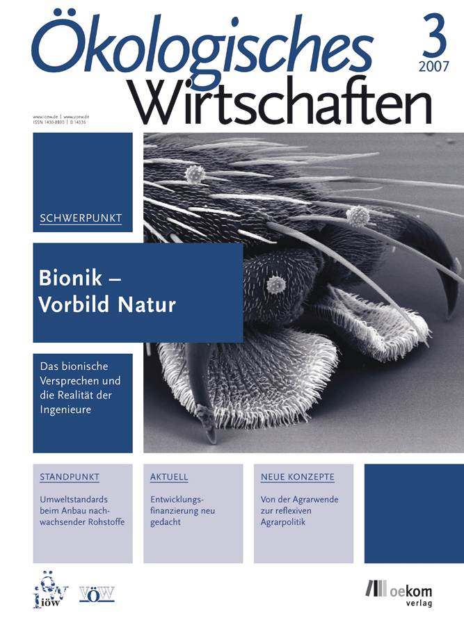 					Ansehen Bd. 22 Nr. 3 (2007): Bionik - Vorbild Natur
				